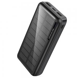 Повербанк Xionel XN-818P 20000mA Black на сонячній батареї УМБ Power Bank