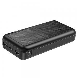Повербанк Xionel XN-818P 20000mA Black на сонячній батареї УМБ Power Bank. Photo 2