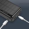 Повербанк Xionel XN-818P 20000mA Black на сонячній батареї УМБ Power Bank