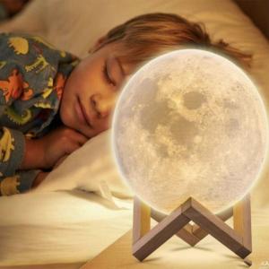 3D нічник місяць що світиться Moon Lamp. Photo 3