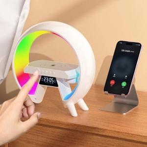 Лампа нічник із бездротовою зарядкою, годинником і динаміком G-Lite XM-X63. Photo 3