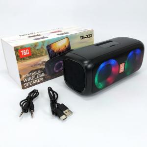 Портативная колонка TG333 2x5W с RGB подсветкой