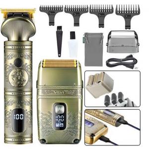Безпровідний професійний набір машинка для стрижки та шейвер VGR V-649. Photo 2