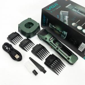 Акумуляторна бездротова машинка для стрижки волосся VGR V-696 з LED дисплеєм і ТУРБО режимом. Photo 2