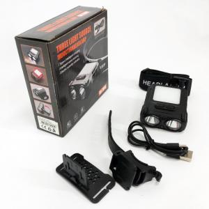 Ліхтар налобний SH-T808-2XPE-20SMD-white/red з датчиком руху. Photo 3