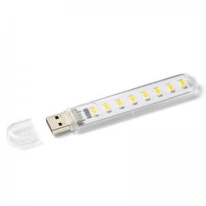 Лампа світлодіодна USB Lesko H1926-8 LED для повербанка ноутбука холодне світло
