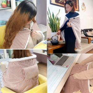 Плед шаль ковдру з підігрівом Lesko 105*65 см usb від повербанку. Photo 3