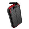 Повербанк Xionel i26w 20000mA УМБ Power Bank с солнечной батареей и фонариком Black +  Red