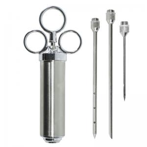 Шприц-маринатор Lesko металевий для м'яса кулінарний універсальний інжектор. Photo 2