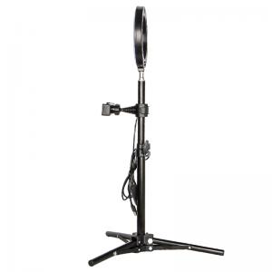 Кільцева світлодіодна лампа Refutuna 16 см зі штативом 50 см та тримачем для телефону. Photo 2