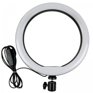 Кільцева світлодіодна лампа Refutuna 20 см зі штативом 200 см та тримачем для телефону. Photo 2