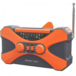 Динамо-ліхтарик KAYINOW 280F 10000 mAh Orange Led з радіоприймачем та повербанком. Photo 3