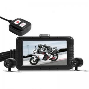 Відеореєстратор для мотоцикла на 2 камери з пультом керування FHD SE100, HD 720P
