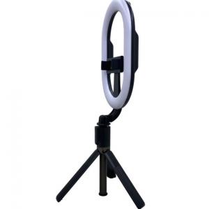 Монопод-штатив для селфі з кільцевою LED лампою Selfie Stick A8 телескопічний з пультом і Bluetooth. Photo 2