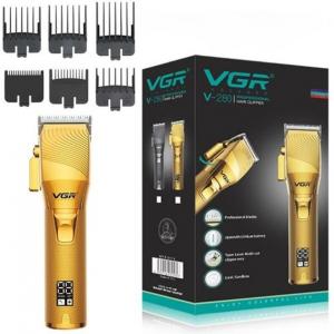 Акумуляторна машинка для стрижки волосся VGR V-280 з дисплеєм і насадками. Photo 2