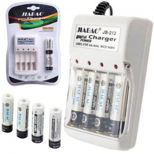 Зарядний пристрій для акумуляторів АА та ААА Jiabao JB-212 + 4 акумулятори ААА. Photo 2