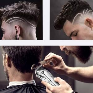 Електрична акумуляторна машинка тример для стрижки волосся Kemei KM-517. Photo 3