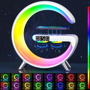 Настільна смарт лампа-нічник G-Smart N69 з бездротовою зарядкою та Bluetooth колонкою. Photo 3