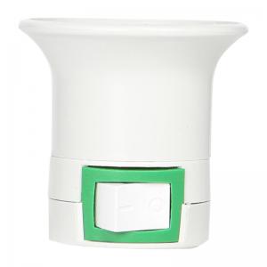 Перехідник Lesko з вилки 220В на цоколь Е27 з вимикачем під лампу кут 90 ° тумблер. Photo 2