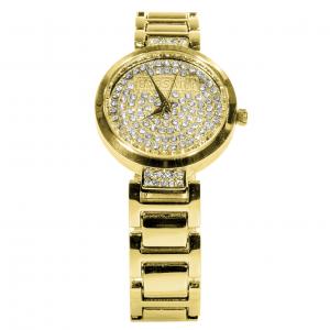 Наручний годинник BAOSAILI KJ805 Gold з камінням модний дизайн Баосаїлі для жінок та дівчат. Photo 2