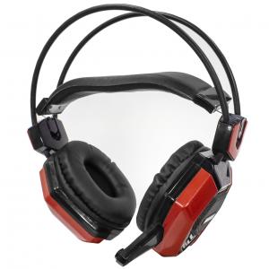 Дротова гарнітура JEQANG JH-2015 Black + Red для геймерів з мікрофоном накладні навушники