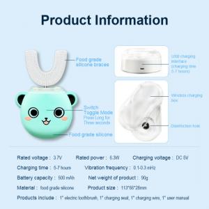 Розумна ультразвукова електрична зубна щітка капа з автоматичною стерилізацією BeWhite дитяча. Photo 3