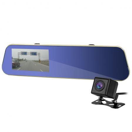 Зеркало-регистратор Lesko Mirror DVR Car H430 яркий экран 4.3