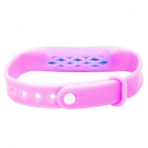 Силиконовый браслет от комаров Lesko Anti Mosquito Band Pink отпугиватель насекомых. Photo 3